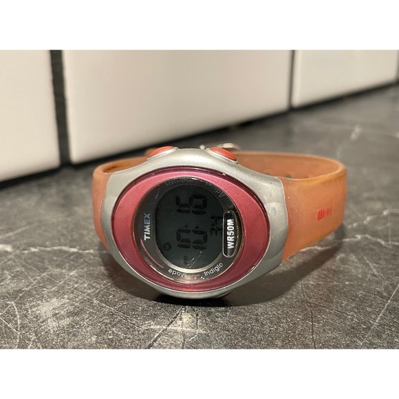Y2K Ladies Pink Timex Athletic Digital Watch - Picture 1 of 4